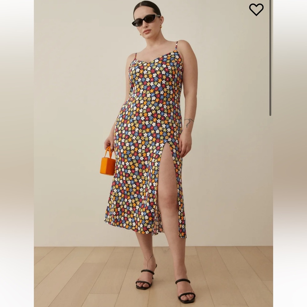 NWT Reformation Crimini Floral Midi Dress Size XS